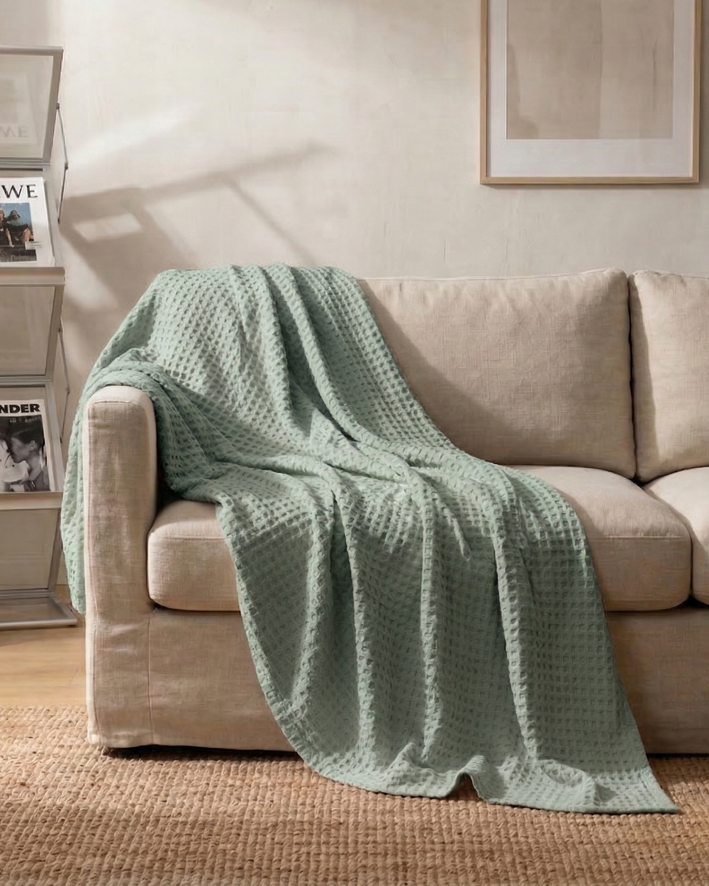 Plaid nido d'ape – 100 % cotone