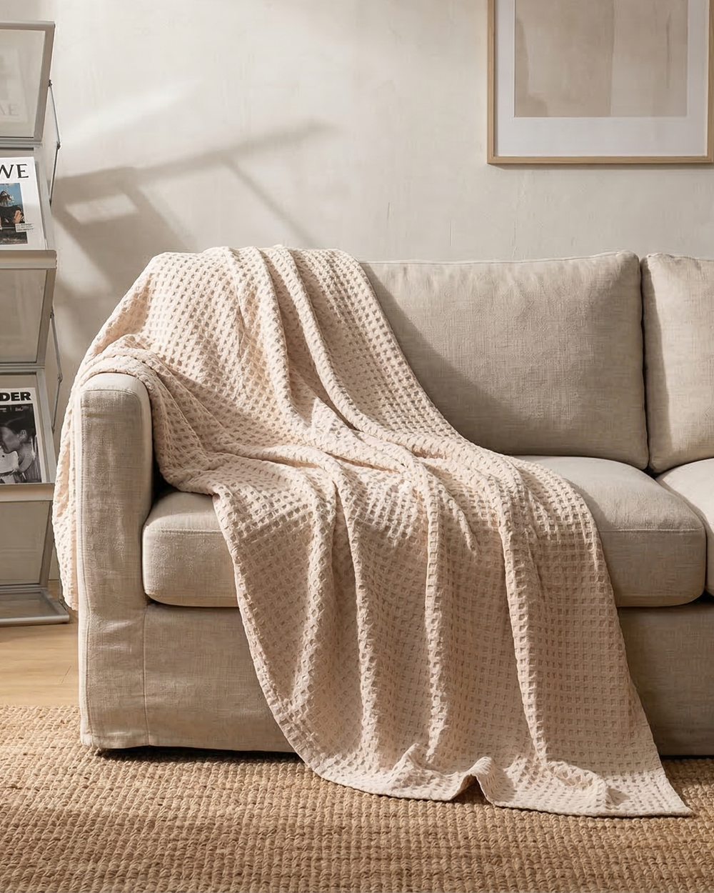 Plaid nido d'ape – 100 % cotone