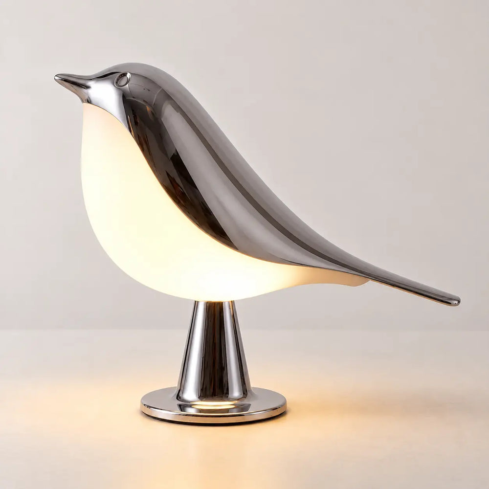 Lampada uccellino Svala argento