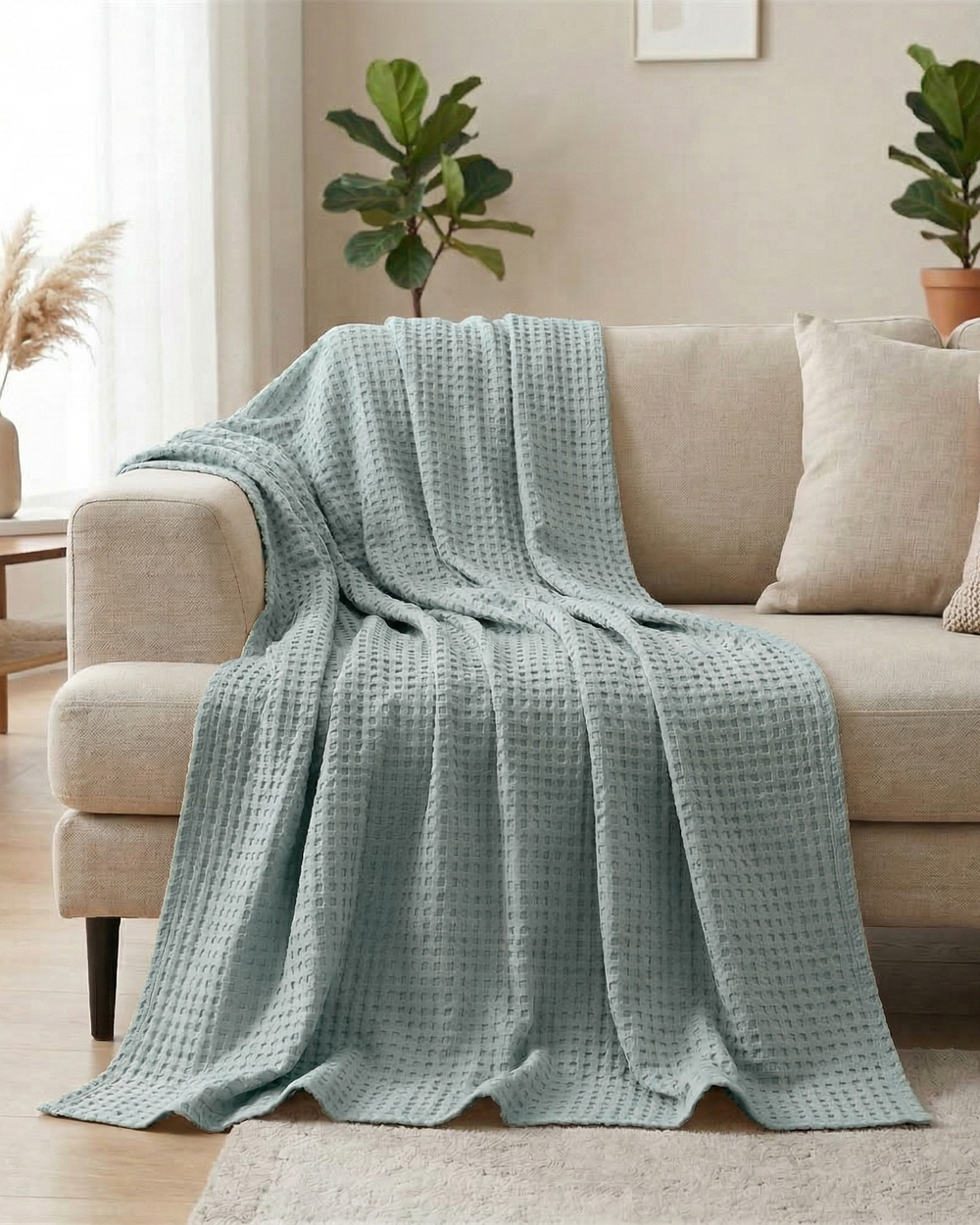 Plaid nido d'ape – 100 % cotone