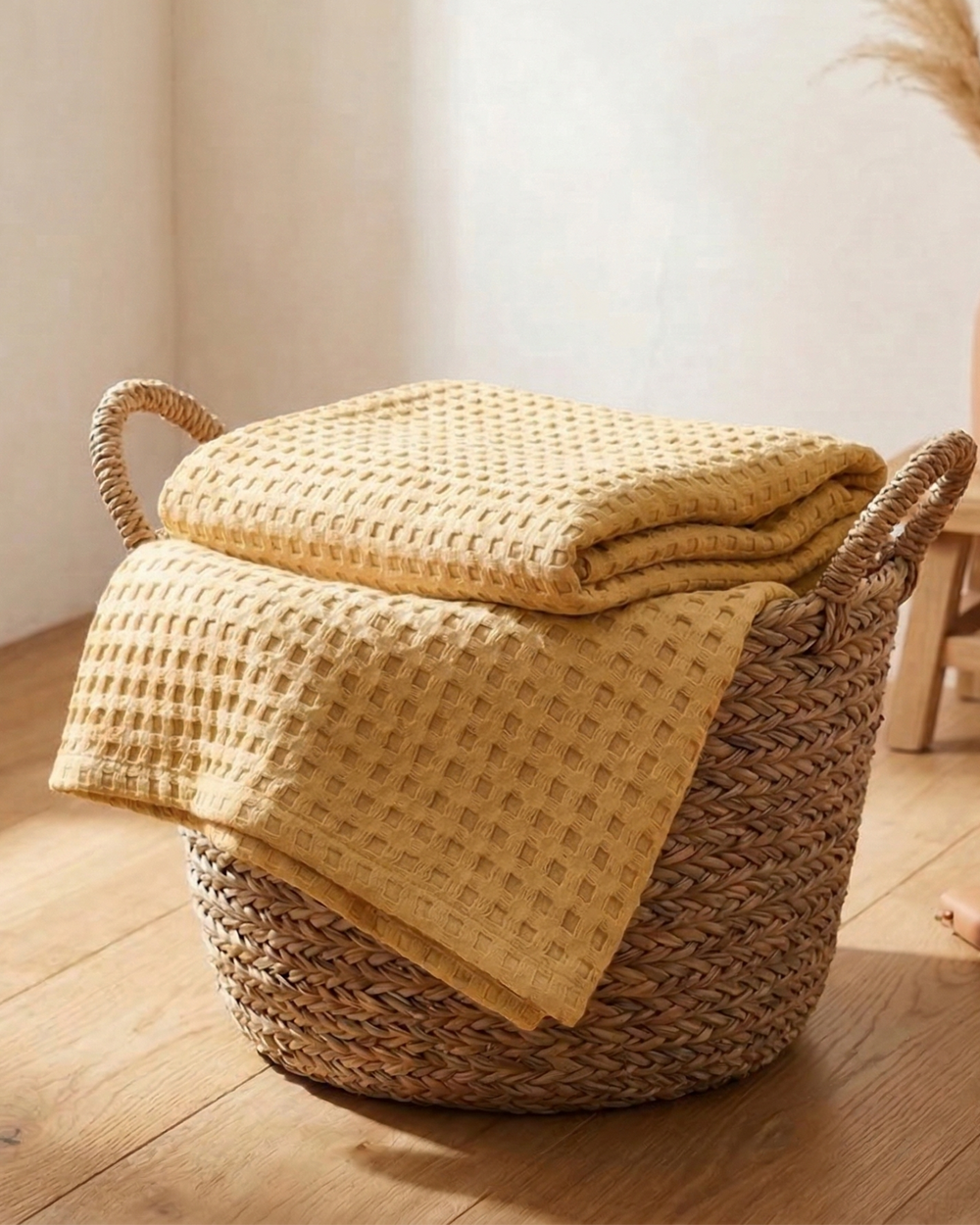 Plaid nido d'ape – 100 % cotone
