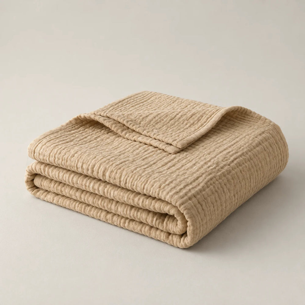 Plaid in mussola 100 % cotone